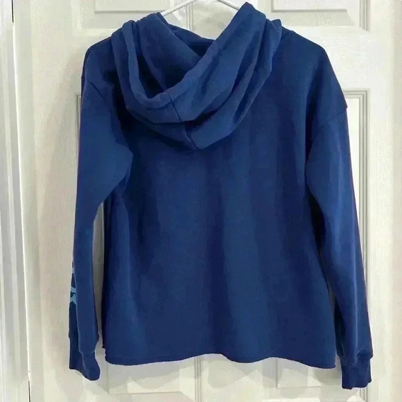 Disney's Avatar The Way of The Water Graphic Blue Sweatshirt Hoodie Women Sz L - Picture 5 of 9